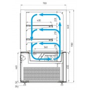 Кондитерская витрина Carboma KC71-110 VV 0,6-1
