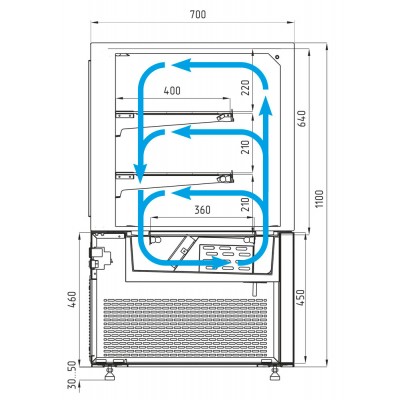 Кондитерская витрина Carboma KC71-110 VV 0,9-1 Кондитерская витрина Carboma KC71-110 VV 0,9-1