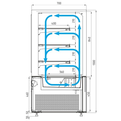 Кондитерская витрина Carboma KC71-130 VV 1,2-1 Кондитерская витрина Carboma KC71-130 VV 1,2-1