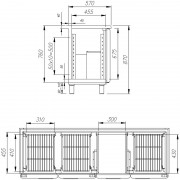 Холодильный стол Полюс T57 M3-1 9006-2 (BAR-360)