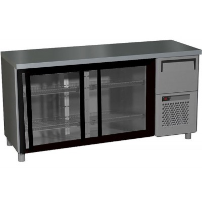 Холодильный стол Полюс T57 M2-1-C 9006-2 (BAR-360K) Холодильный стол Полюс T57 M2-1-C 9006-2 (BAR-360K)