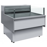 Холодильная витрина Carboma GC110 SM 1,25-2 (с боковинами, открытая)
