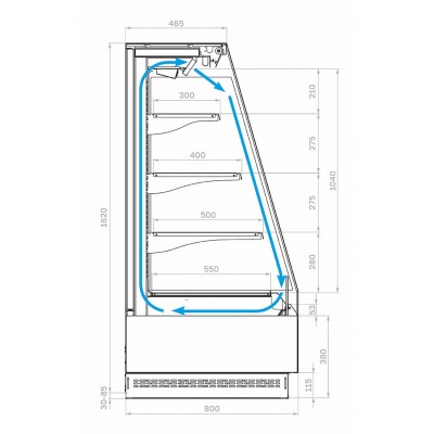 Горка холодильная Carboma F16-08 VM 1,9-2 (9006-9005) Горка холодильная Carboma F16-08 VM 1,9-2 (9006-9005)