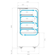Кондитерская витрина Carboma KR70 VM 1,3-1 LIGHT (9005-0109)
