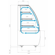 Кондитерская витрина Carboma K70 VM 1,3-1 LIGHT (версия 2.0) (9005-0109)