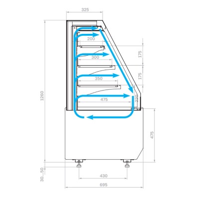 Холодильная витрина Carboma KC70 VM 0,6-2 STANDARD открытая, горка (версия 2.0) (9005-0109) Холодильная витрина Carboma KC70 VM 0,6-2 STANDARD открытая, горка (версия 2.0) (9005-0109)