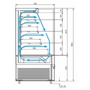Кондитерская витрина Carboma KC71-130 VV 1,2-2 (открытая)