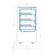 Кондитерская витрина Carboma KC70 VV 0,6-1 STANDARD (версия 2.0) (9005-0109)