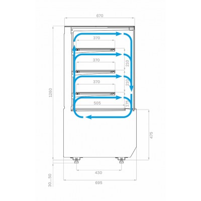Кондитерская витрина Carboma KC70 VV 0,6-1 STANDARD (версия 2.0) (9005) Кондитерская витрина Carboma KC70 VV 0,6-1 STANDARD (версия 2.0) (9005)