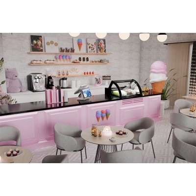 Настольная витрина для мягкого мороженого Carboma I83 VL 0,8-1 Настольная витрина для мягкого мороженого Carboma I83 VL 0,8-1