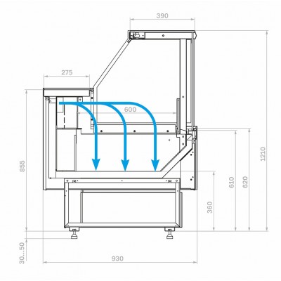 Морозильная витрина Carboma GC95 SL 0,94-1 с боковинами (версия 2.0) 9006-9005 Морозильная витрина Carboma GC95 SL 0,94-1 с боковинами (версия 2.0) 9006-9005