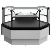 Холодильная витрина Carboma GC95 VM-5 -1 внешний угол с боковинами (версия 2.0) 9006-9005