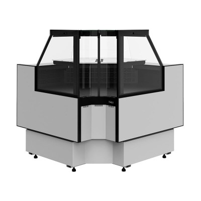 Холодильная витрина Carboma GC95 VM-6-1 внутренний угол с боковинами (версия 2.0) 9006-9005 Холодильная витрина Carboma GC95 VM-6-1 внутренний угол с боковинами (версия 2.0) 9006-9005