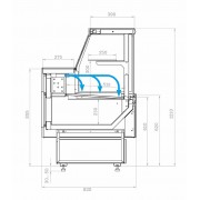 Холодильная витрина Carboma GC85 SM 0,94-1 с боковинами