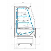 Холодильная витрина Carboma GC85 VM 1,5-2 Горка с боковинами