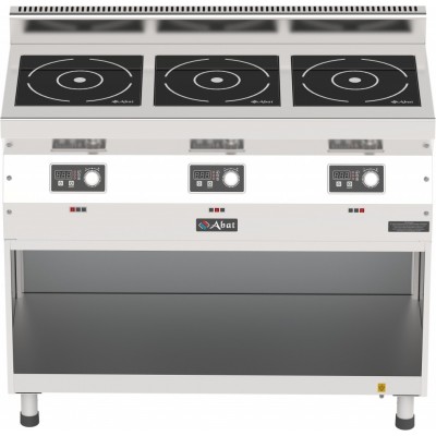 Плита индукционная 3-х конфорочная Abat КИП-35Н-5,0 Плита индукционная 3-х конфорочная Abat КИП-35Н-5,0