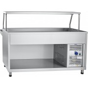 Прилавок холодильный Abat АСТА ПВВ(Н)-70КМ-03-НШ, столешница нерж.