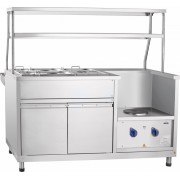 Мармит 1-х и 2-х блюд Abat АСТА ЭМК-70КМУ универс. паровой, 2 полки, кашир.