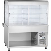 Прилавок-витрина холодильный Abat АСТА ПВВ(Н)-70КМ-С-01-НШ, столешница нерж.
