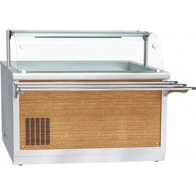 Прилавок холодильный Abat Hot line ПВВ(Н)-70Х-01-НШ, 1 стеклянная полка, съемный нерж. фасад Прилавок холодильный Abat Hot line ПВВ(Н)-70Х-01-НШ, 1 стеклянная полка, съемный нерж. фасад