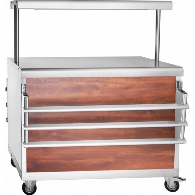 Прилавок для горячих напитков Abat передвижная ПГН-70ПМ, полка с подсветкой, откр., кашир. Прилавок для горячих напитков Abat передвижная ПГН-70ПМ, полка с подсветкой, откр., кашир.