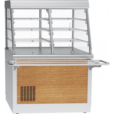Прилавок-витрина холодильный Abat Hot line ПВВ(Н)-70Х-С-02-НШ, съемный нерж. фасад Прилавок-витрина холодильный Abat Hot line ПВВ(Н)-70Х-С-02-НШ, съемный нерж. фасад