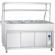 Мармит 2-х блюд Abat АСТА ЭМК-70КМ-01 паровой, 2 подогреваемые полки, столешница нерж.