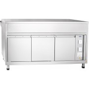 Прилавок для горячих напитков Abat АСТА ПГН-70КМ-03, без полок, вся нерж.