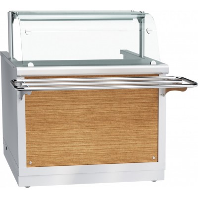 Прилавок-мармит электрический 1-х блюд Abat Hot line ПМЭС-70Х, 1 стеклянная полка, съемный нерж. фасад Прилавок-мармит электрический 1-х блюд Abat Hot line ПМЭС-70Х, 1 стеклянная полка, съемный нерж. фасад