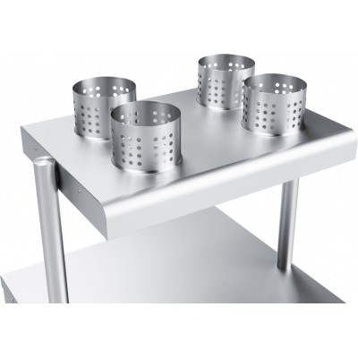 Прилавок для столовых приборов и подносов Abat Hot line ПСП-70Х, вся нерж. Прилавок для столовых приборов и подносов Abat Hot line ПСП-70Х, вся нерж.