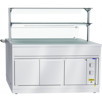 Прилавок для горячих напитков Abat Hot line ПГН-70Х-05, 2 стеклянные полки, вся нерж. Прилавок для горячих напитков Abat Hot line ПГН-70Х-05, 2 стеклянные полки, вся нерж.