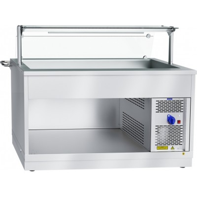 Прилавок холодильный Abat Hot line ПВВ(Н)-70Х-01-НШ, 1 стеклянная полка, съемный нерж. фасад Прилавок холодильный Abat Hot line ПВВ(Н)-70Х-01-НШ, 1 стеклянная полка, съемный нерж. фасад