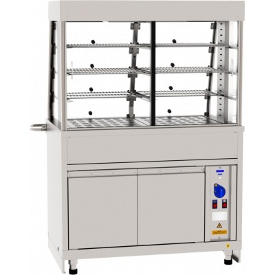 Прилавок-витрина тепловой Abat Hot line ПВТ-70Х, 1120 мм, съемный нерж. фасад Прилавок-витрина тепловой Abat Hot line ПВТ-70Х, 1120 мм, съемный нерж. фасад