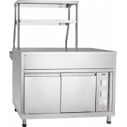 Прилавок для горячих напитков Abat АСТА ПГН-70КМ, 2 полки, вся нерж.