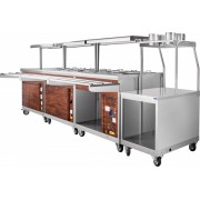 Прилавок для столовых приборов Abat передвижная ПСП-70ПМ вся нерж.