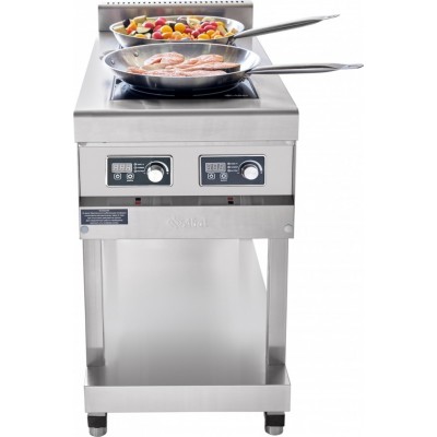 Плита индукционная 2-х конфорочная Abat КИП-29П-3,5-01 нерж. сталь Плита индукционная 2-х конфорочная Abat КИП-29П-3,5-01 нерж. сталь