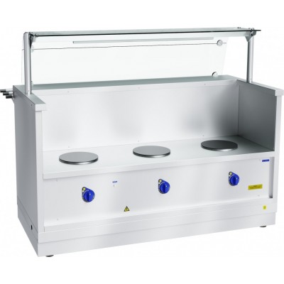 Прилавок-мармит электрический 1-х блюд Abat Hot line ПМЭС-70Х-01, 1 стеклянная полка, съемный нерж. фасад Прилавок-мармит электрический 1-х блюд Abat Hot line ПМЭС-70Х-01, 1 стеклянная полка, съемный нерж. фасад