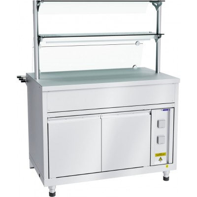 Прилавок для горячих напитков Abat Hot line ПГН-70Х-04, 2 стеклянные полки, вся нерж. Прилавок для горячих напитков Abat Hot line ПГН-70Х-04, 2 стеклянные полки, вся нерж.