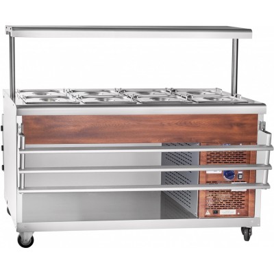 Прилавок холодильный Abat ПВВ(Н)-70ПМ-01-НШ откр., полка с подсветкой, кашир. Прилавок холодильный Abat ПВВ(Н)-70ПМ-01-НШ откр., полка с подсветкой, кашир.