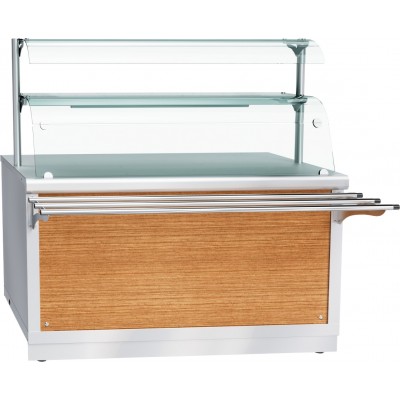 Прилавок для горячих напитков Abat Hot line ПГН-70Х-05, 2 стеклянные полки, вся нерж. Прилавок для горячих напитков Abat Hot line ПГН-70Х-05, 2 стеклянные полки, вся нерж.