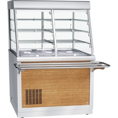 Прилавок-витрина холодильный Abat Hot line ПВВ(Н)-70Х-С-НШ, съемный нерж. фасад Прилавок-витрина холодильный Abat Hot line ПВВ(Н)-70Х-С-НШ, съемный нерж. фасад