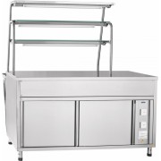 Прилавок для горячих напитков Abat ПРЕМЬЕР ПГН-70Т-01, 3 полки, вся нерж.