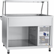 Прилавок холодильный Abat АСТА ПВВ(Н)-70КМ-02-НШ, столешница нерж.