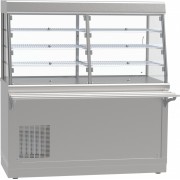Прилавок-витрина холодильный Abat Hot line ПВВ(Н)-70Х-С-01-ОК, съемный нерж. фасад