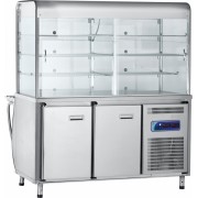 Прилавок-витрина холодильный Abat ПАТША ПВВ(Н)-70М-С-ОК саладэт закрыт.