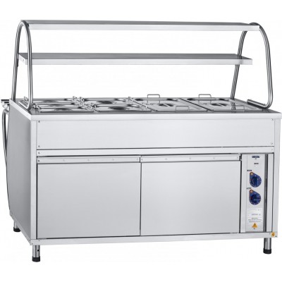 Мармит 2-х блюд Abat ПАТША ЭМК-70МШ паровой с тепловым шкафом, 2 полки Мармит 2-х блюд Abat ПАТША ЭМК-70МШ паровой с тепловым шкафом, 2 полки