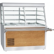 Прилавок-витрина холодильный Abat Hot line ПВВ(Н)-70Х-С-01-НШ, съемный нерж. фасад