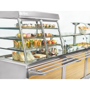 Прилавок-витрина холодильный Abat Hot line ПВВ(Н)-70Х-С-НШ, съемный нерж. фасад