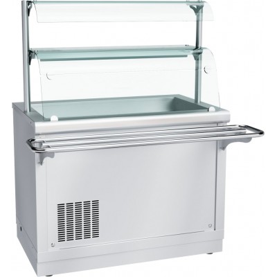Прилавок холодильный Abat Hot line ПВВ(Н)-70Х-02-НШ, 2 стеклянные полки, съемный нерж. фасад Прилавок холодильный Abat Hot line ПВВ(Н)-70Х-02-НШ, 2 стеклянные полки, съемный нерж. фасад