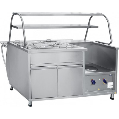 Мармит 1-х и 2-х блюд Abat ПАТША ЭМК-70МУ универс. паровой, 2 полки Мармит 1-х и 2-х блюд Abat ПАТША ЭМК-70МУ универс. паровой, 2 полки